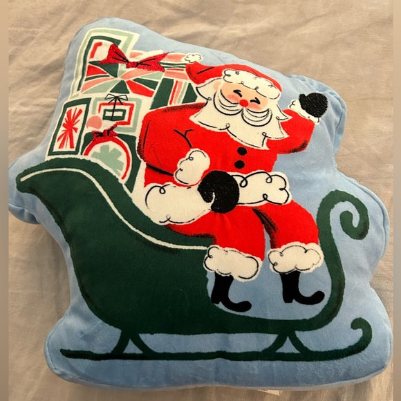 St. Nicholas Square Santa vintage look Christmas holiday Pillow - Picture 1 of 6